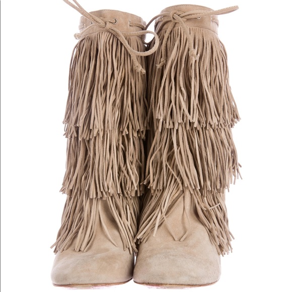 Amazing Christian Louboutin fringe boots - Picture 3 of 7